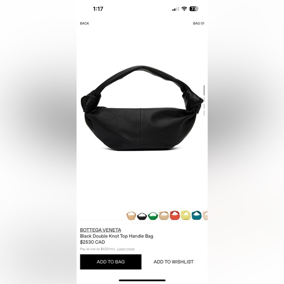 Bottega Veneta Double Knot Top Handle Bag - Picture 5 of 5